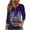 Purple, variant on xixinqiwan Mardi Gras Long Sleeve Shirt for Women,Casual V Neck Tunic Blouse Fat Tuesday Tee New Orleans Carnival Party Clothing