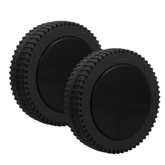 WRITWAA 2pcs Plastic Lawn Mower Grill Wheels with Covers, Wear Resistant Replacement Parts for Garden Equipment