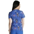 thumbnail image 3 of Tooniforms Scrubs Top For Women V-Neck TF671, 3 of 6