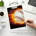 thumbnail image 5 of FMSHPON Baseball Clipboard Hardboard Wood Nursing Clip Board and Pull for Standard A4 Letter 13x9 inches, 5 of 7