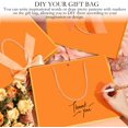 thumbnail image 4 of Bolsas de regalo Silkfly naranja dorado 30x25x10 cm 12 unidades, 4 of 6
