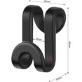 thumbnail image 4 of SHAR Black Mini Waterfall Hanger Hooks - Set of 20, 4 of 5
