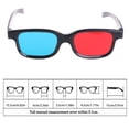 thumbnail image 3 of Lentes 3D profesionales para cine y videojuegos - Marco negro con lentes rojo/azul - Ligero y cómodo - Ideal para películas, revistas y fotos anaglíficas - Talla universal para hombre y mujer, 3 of 6