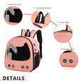 thumbnail image 2 of Pet Carrier Mochila Transpirable Pet Outing Bag Pet Carrying Front Bag (Rosa), 2 of 8
