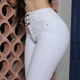 thumbnail image 4 of Jeans Mujer Super Skinny Tiro Alto Stretch Blanco, 4 of 6