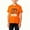 S Orange, variant on SGFCWSX Girls Short Sleeve Shirts, Kids Print Summer Tees Regular Fit Crew Neck Everyday Casual Tops Orange Size 10-11 Years