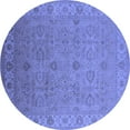 thumbnail image 1 of Ahgly Company Indoor Round Oriental Blue Industrial Area Rugs, 8' Round, 1 of 4