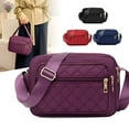 thumbnail image 2 of TELOLY Purple Purses for Women,Suitable for Daily Outings Nylon Crossbody Bags for Women,Can Hold Daily Essentials Quilted Crossbody Bags for Women,Red, 2 of 5