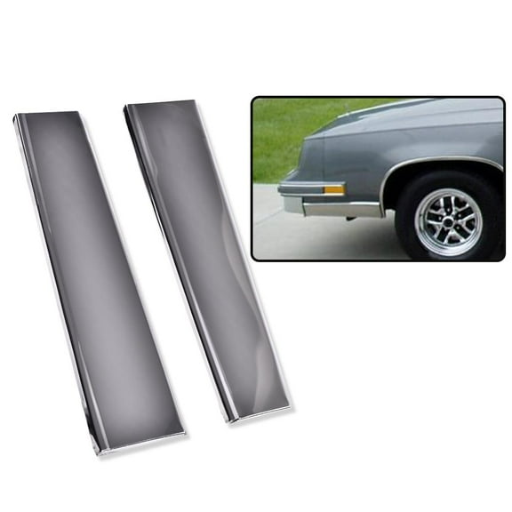 PIT66 Lower Fender Chrome Molding Trim, Fit for 81-88 Cutlass Supreme 1 Pair