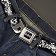 thumbnail image 2 of DC Comics Belt, Seatbelt Buckle Belt, Batman Action Verbiage Black White, 34 to 52 Inches, 2 of 9