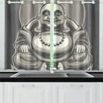 thumbnail image 4 of CADecor Buddah Buddhism Buddhist Zen Art Window Treatment Panel Curtains Window Curtain Kitchen Curtain,Two Piece 26x39 Inces, 4 of 4