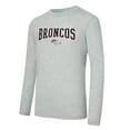 thumbnail image 2 of Men's Concepts Sport Orange/Heather Gray Denver Broncos Regulate Long Sleeve T-Shirt and Plaid Pant Set, 2 of 5