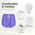 thumbnail image 4 of Hirioo Purple Snowflake Elegance for Women's Double Layer Athletic Shorts High-Performance Gym Shorts with Inner Pocket, Elastic Waistband-XX-Large, 4 of 7