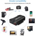 thumbnail image 2 of BYGD Car Power Inverter 1200W 12V DC to 110V AC Converter 2AC Outlets Dual USB Ports Car Charger Modified Sine Wave, 2 of 5
