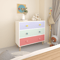 thumbnail image 3 of Kids 3 Drawer Dresser, Baby Nightstand for Bedroom, Storage Cabinet for Toddler Child for Living Room, Toddler Room, Nursery, Closet, Apartment (White), 3 of 9