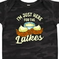 thumbnail image 4 of Inktastic Hanukkah Funny Here for Latkes Boys or Girls Baby Bodysuit, 4 of 5