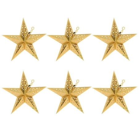 

6pcs Origami Pentagram Lampshades Interior Decoration Pendants Ornaments