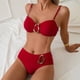 thumbnail image 4 of Tankini para mujer, bikini con escote en V y tirantes, traje de baño dividido, traje de baño dividido, traje de baño de dos piezas para mujer, trajes de baño tankini para mujer, traje de baño de 2 pie, 4 of 7