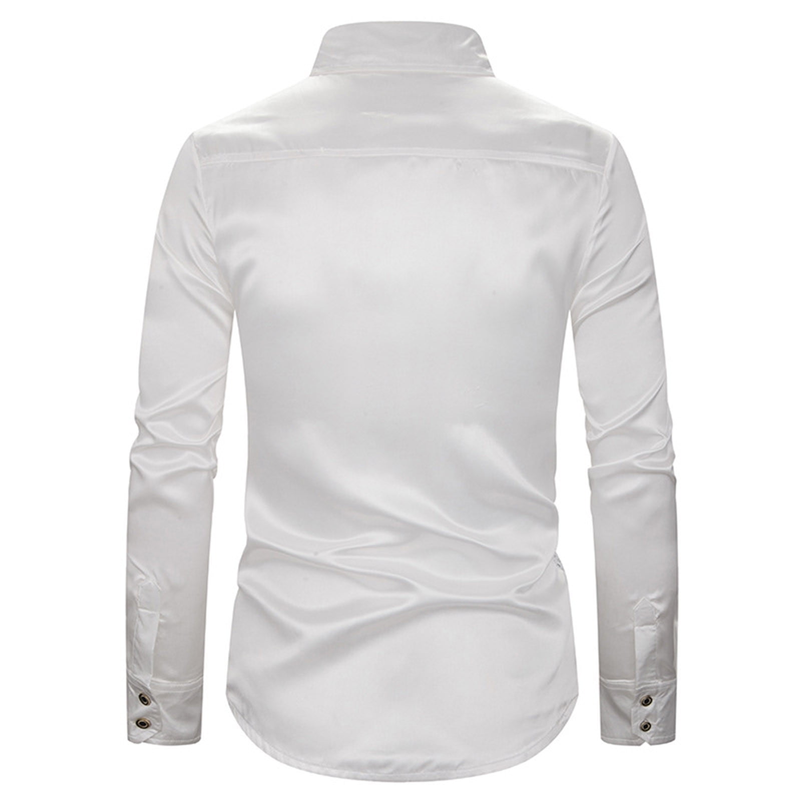 Freebily Chemises Business Homme Chemise De Latine Danse à Manches Longues Slim Fit Chemise