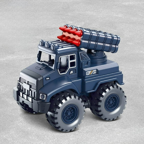 Inertial Toy Cars for Boys, 1:64 Scale Simulation Garbage Truck with Sanitation Vehicle, Construction Engineering Play Set for Kids Ages 3-5 4-6 5-7, 4.64"