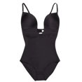 thumbnail image 1 of Deep V Neck Shapewear para mujer, flexión de espalda abierta negro, 1 of 1