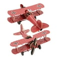 thumbnail image 1 of Vintage Metal Airplane Model Retro Biplane Handicraft with 3 Color Options for Home Cafe Office Decoration, 1 of 7