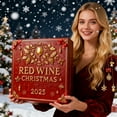 thumbnail image 4 of Red Wine Christmas 2025 Advent Calendar Gift Set With 24 Bottles Of Assorted Varietals And Corkscrew For Holiday Celebration, 4 of 5