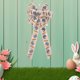 thumbnail image 5 of Easter Decorations Rabbits Carrot Print Bow Holiday Party Decorations Bow Door Hanging, 5 of 6