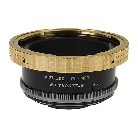 Vizelex ND Throttle Lens Mount Adapter - Arri PL (Positive Lock) Mount Lens to Micro Four Thirds (MFT, M4/3) Mount Mirrorless Camera Body with Built-In Variable ND Filter (1 to 8 Stops)
