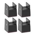 thumbnail image 1 of 4 elevadores de cama, elevadores de muebles, protectores de suelo, antideslizantes, resistentes, cuadrados, con abrazadera de tornillo ajustable para Altura 50mm, 1 of 8