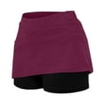 thumbnail image 5 of Women's Yoga Sport Mini Skirts Casual Solid Color Tennis Pocket Tummy Control Short Skirt M, 5 of 6