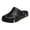Black, variant on Womens Mens Garden Clogs Shoes With Back Straps Unisex Gardening Slip on Work Nuring Sandals Beach Outdoor Water Slippers Comfortable Casual Green Size 6