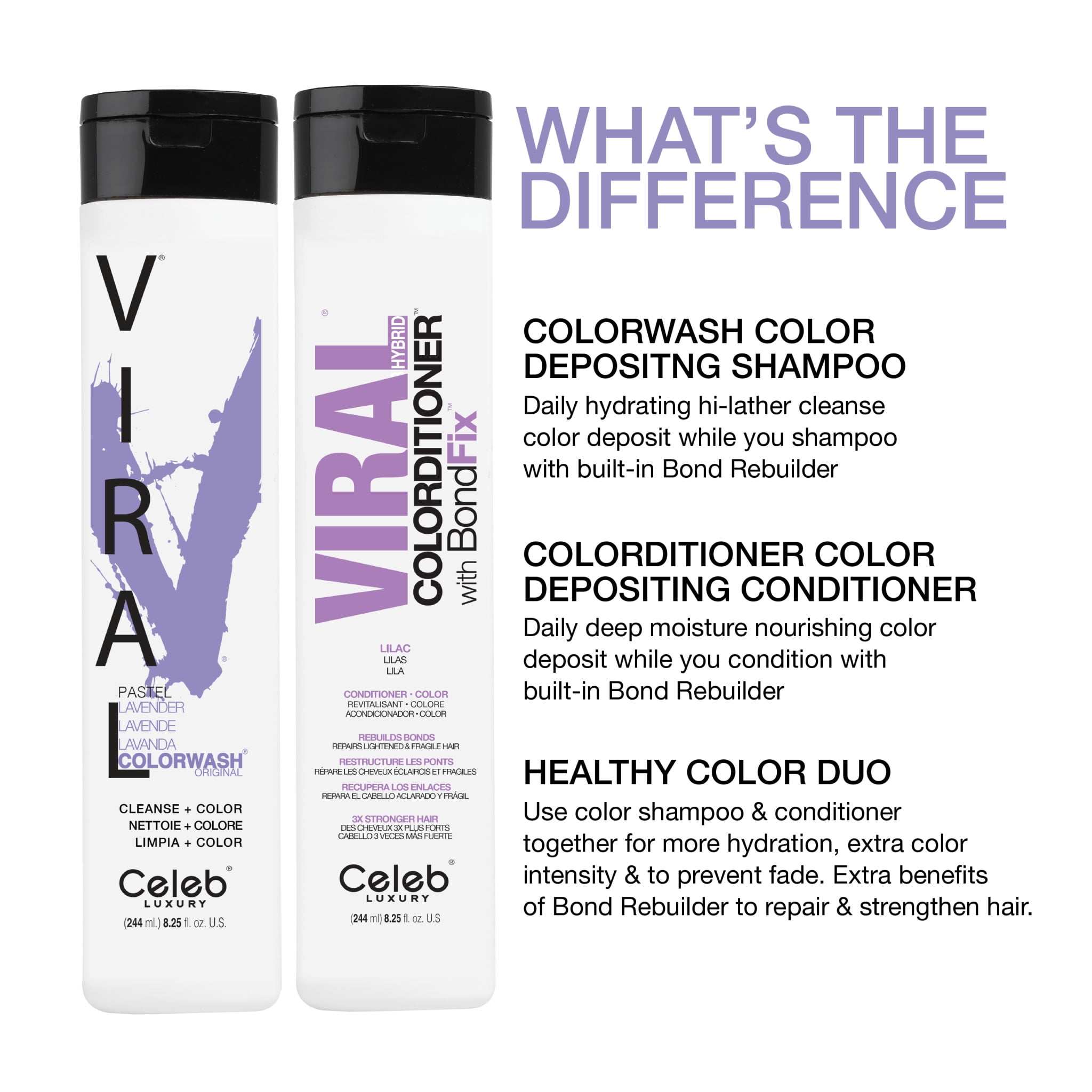 Celeb Luxury Viral Lavender Professional Hair Coloring Tool Kit