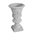 thumbnail image 3 of Christopher Knight Home 23.75" MGO Garden Urn Planter with Drainage Hole, Classic Outdoor Pot, Light Gray, Set of 2, 3 of 7
