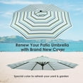 thumbnail image 2 of Yescom 8 Ft Patio Umbrella Replacement Canopy Market Table Top Sunshade Cover Garden, 2 of 12