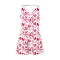 thumbnail image 4 of Fmbrln Womens Summer V Neck Sleeveless Tank Dress Fashion Casual Heart Print Mini Dress Hawaiian Beach Sundress with Pockets, 4 of 7