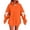 Orange, variant on Otntypg Lightweight Hoodies for Women Cute Bowknot Long Sleeve Drawstring Hooded Pullover Tops Trendy Fall Oversized Basic Athletic Sweatshirts with Pockets Black S