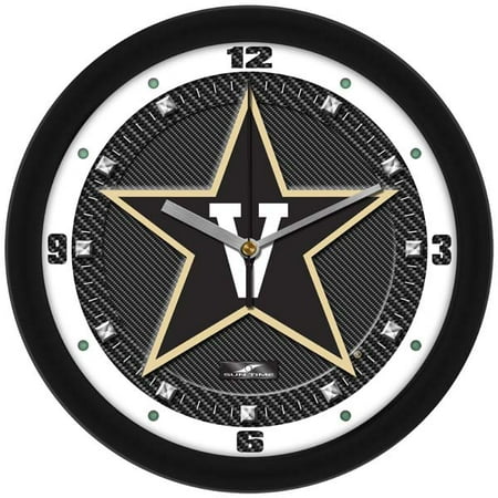 Commodore Clock - Vanderbilt Carbon Fiber Textured Wall Clock