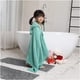 thumbnail image 3 of Toalla de baño con capucha para niños de rana, forro polar de coral, ultrasuave, cian BANYUO  Electrónica, 3 of 6