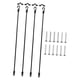 thumbnail image 5 of Paquete de 4 correas para caña de pescar con tornillos, soporte de cubierta de 18 pulgadas, bandas elásticas para kayak y barco, 5 of 9