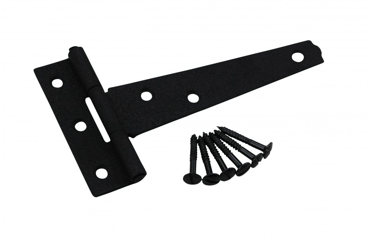 T Strap Door Hinge Black RSF Cast Iron 5" Renovator's Supply