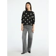 thumbnail image 3 of Scoop Women's and Women's Plus Oversized Crewneck Sweater, Lightweight, Sizes XS-4X, 3 of 6