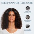 thumbnail image 2 of Gorro de satén Fittia para dormir, correa antideslizante para mujeres y hombres, 2 of 6
