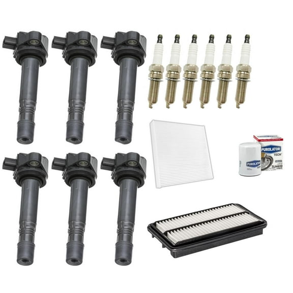Ignition Coil & Platinum Spark Plugs Tune Up Kit For 2016-2021 Honda Pilot 3.5L