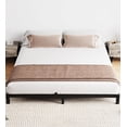 thumbnail image 4 of 6" Full Metal Bed Frame with Under Bed Storage, Heavy Duty Platform Bed with Steel Slats Support, Noise-Free Mattress Foundation, No Box Spring Needed, Easy Assembly, Black, 4 of 7