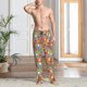 thumbnail image 2 of Balery Boho Cute Owls Pantalones de pijama para hombre, pijama ultraligero, pantalón de descanso-3X-Large, 2 of 6