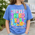 thumbnail image 4 of Back To School Shirt, Custom Grade Name Tee, Third Grade Smiley School Outfit, First Day Of School Gift, Classroom Shirt, 4 of 10