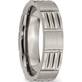 thumbnail image 4 of Titanium Satin And Polished 6mm Notched Band (Size 11.5) Made In China tb325-11.5, 4 of 5