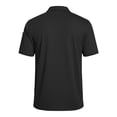 thumbnail image 3 of CIENVNSTG Men's T-Shirts Short Sleeve Henley Neck Soft Shirts 3-Button Classic Fit Casual & Business Casual Wear Black L, 3 of 4