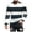 Black, variant on Men's Crewneck Sweatshirt Plain Sweatshirts Athletic Workout Sweat Shirts Soft Long Sleeve Pullover Shirt Sweaters for Men Big and Tall Stripe Print Graphic